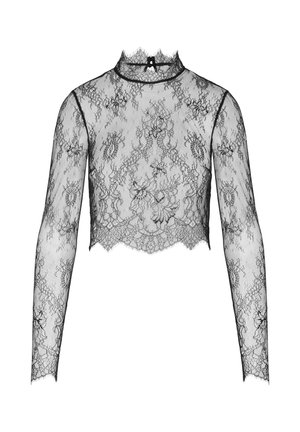 Hunkemöller, TOP LS LACE CAMILLE - Maglia del pigiama - caviar