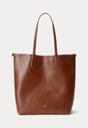 Polo Ralph Lauren, BELLPORT LEATHER NORTH-SOUTH TOTE - Shopping bags - brown