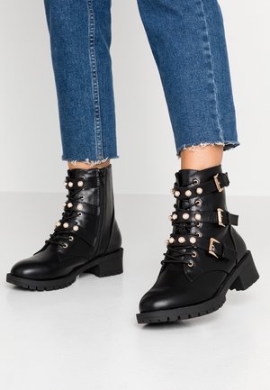 Bottines de cowboy / motard - black