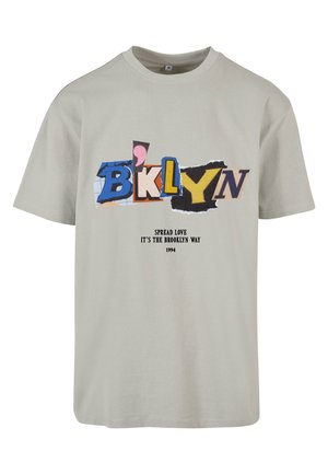 BRKLYN - Camiseta estampada - lightasphalt