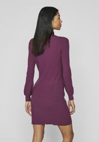 VILA HIGH NECK - Laisvo kirpimo suknelė - burgundy