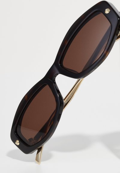 Alexander McQueen Occhiali da sole - havana/gold-coloured/brown