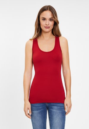 LASCANA 3 PACK - Unterhemd/-shirt - rot + schwarz + weiß