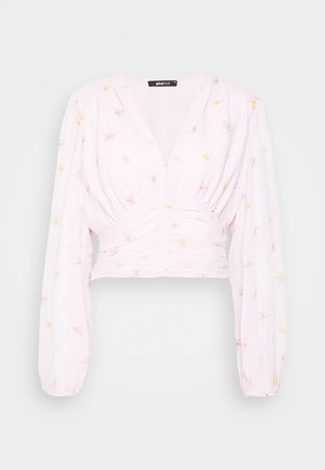 Gina Tricot MIA BLOUSE - Bluză cu mânecă lungă - pink flower