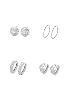 4-PACK - Øreringe - metal