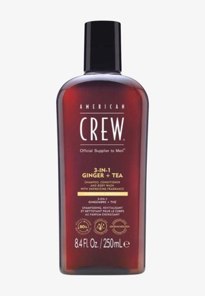 American Crew 3-IN-1 GINGER & TEA SHAMPOO, CONDITIONER, AND BODY WASH - Douchegel - -