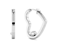 Tommy Hilfiger SS WITH CRYSTALS EARRINGS - Auskari - silver-coloured