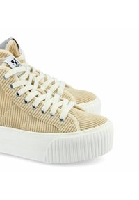 No Name À PLATEFORME IRON MID - Sneaker high - beige