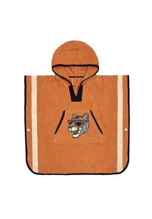 Denokids BEKLEIDUNG PONCHO TOWEL TIGER MUSTARD - Bademantel - brown (cff-26y1-129)