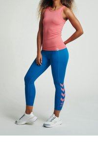 Hummel Leggings - mottled light blue