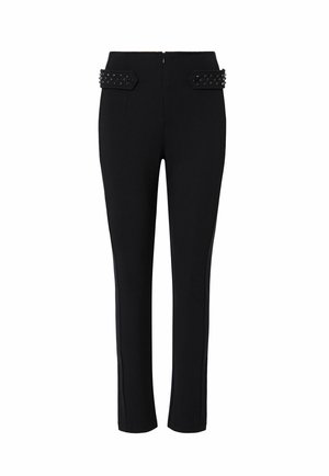 LIU JO, LIU JO SLIM FIT TROUSERS WITH EMBELLISHMENTS - Παντελόνι - black