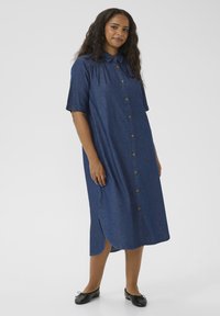 Kaffe Curve LOUISA  - Vestido vaquero - dark blue chambray