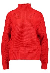 Pieces Strickpullover - red