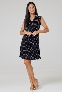 Happy Mama Kasdienė suknelė - black with dots