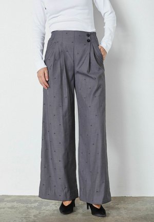 SAGA PLEAT  - Hlače - mid grey