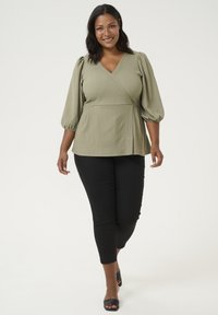 Kaffe Curve KATRINA WRAP - Blouse - vetiver