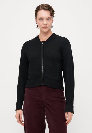 VMHANNA ZIPPER CARDIGAN - Cardigan - black