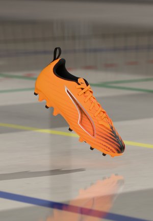 ULTRA 6 PLAY MG JR UNISEX - Ποδοσφαιρικά παπούτσια για τεχνητό χλοοτάπητα - black/glowing red