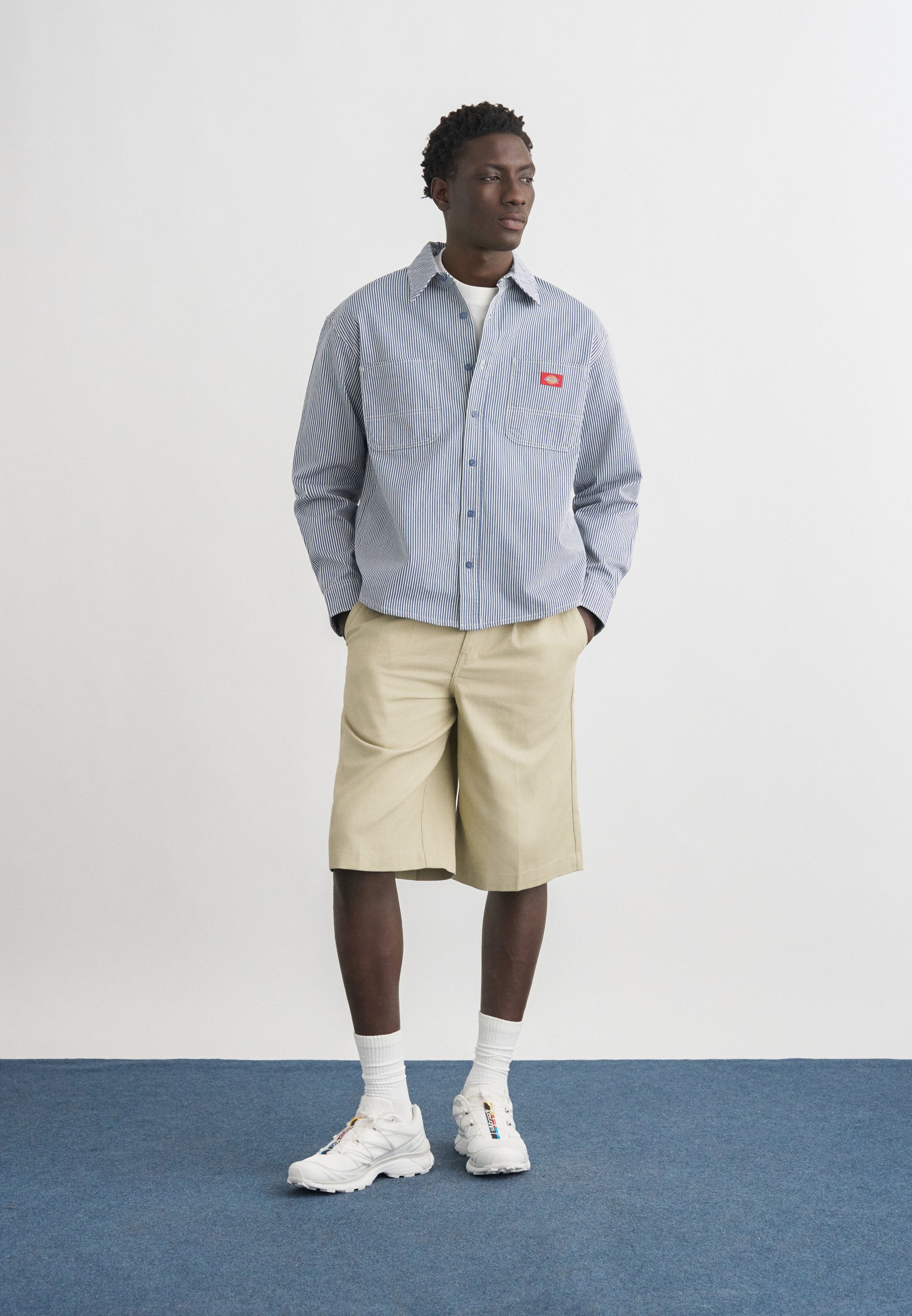 Dickies HICKORY WORK SHIRT - Shirt - retro indigo/dark blue