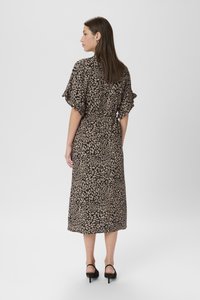 Soaked in Luxury SLNaya Saphira - Abito a camicia - black with brown dots