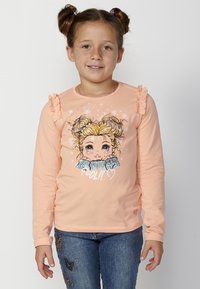 Koroshi Top s dlhým rukávom - salmon