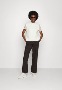 Selected Femme SLFMELENA VEST - Camisola - snow white