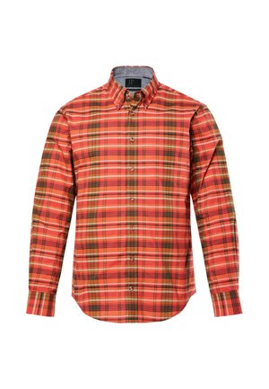 JP1880, LONG-SLEEVE BUTTON-DOWN COLLAR MODERN FIT PLAID  - Hemd - terra