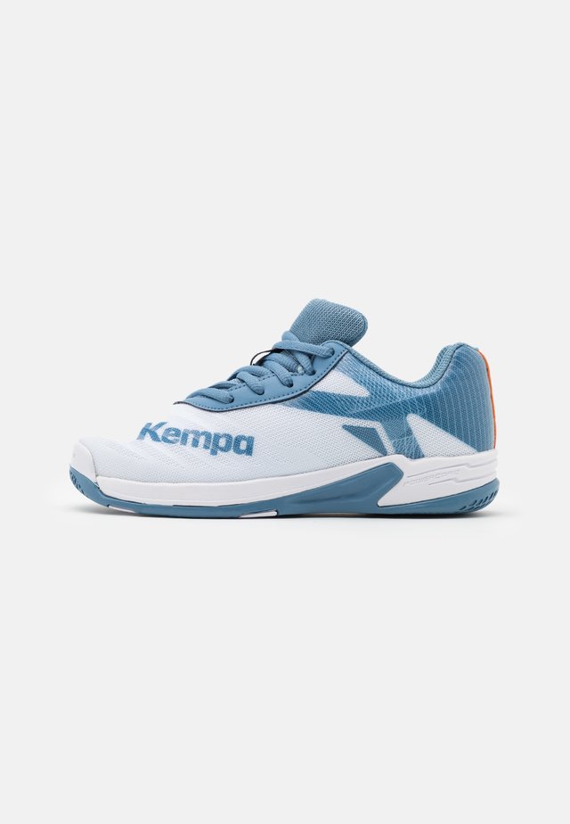 WING 2.0 JUNIOR UNISEX - Zapatillas de balonmano - white/steel blue