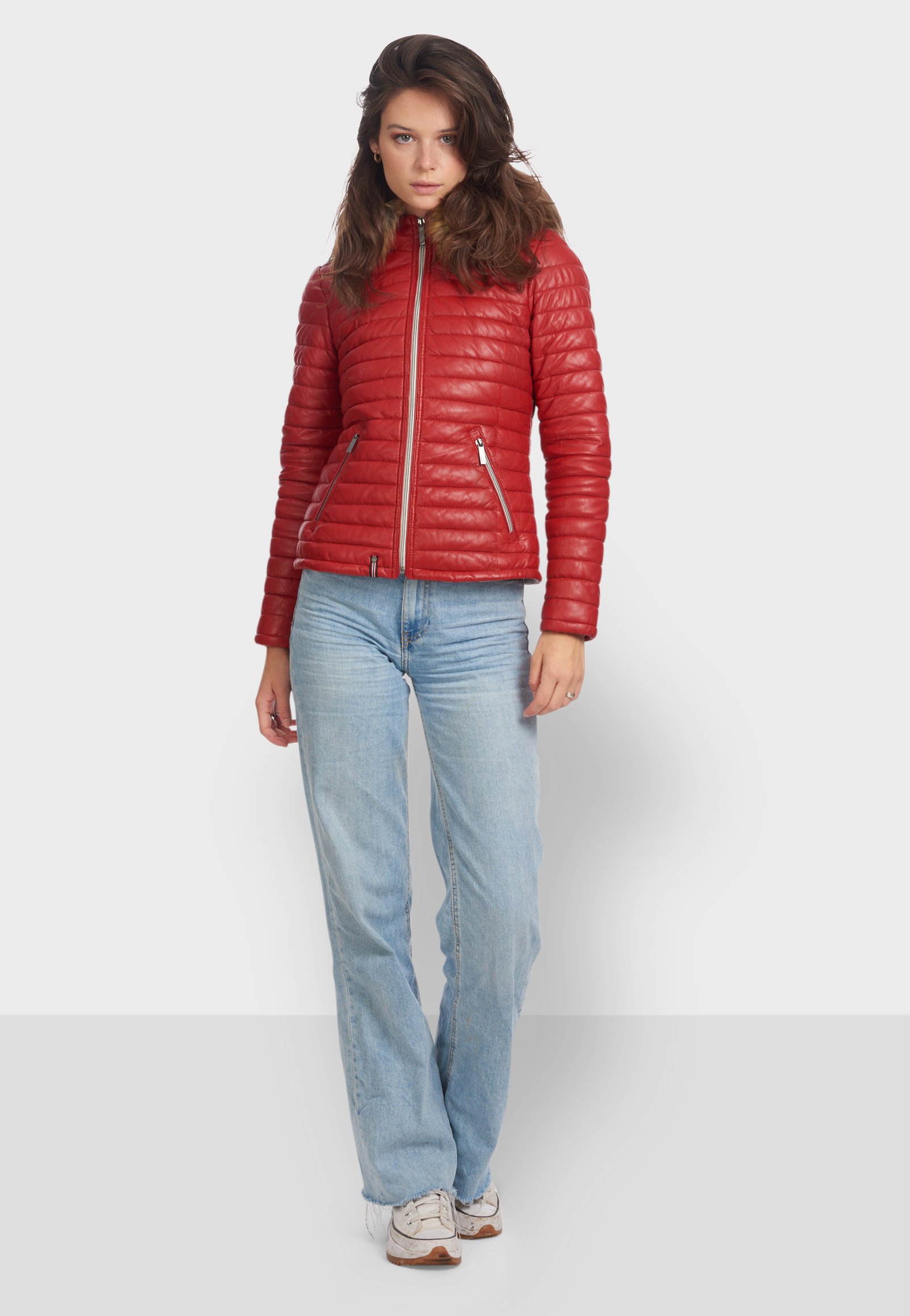 Oakwood FURY - Giacca di pelle - red/rosso - Zalando.it