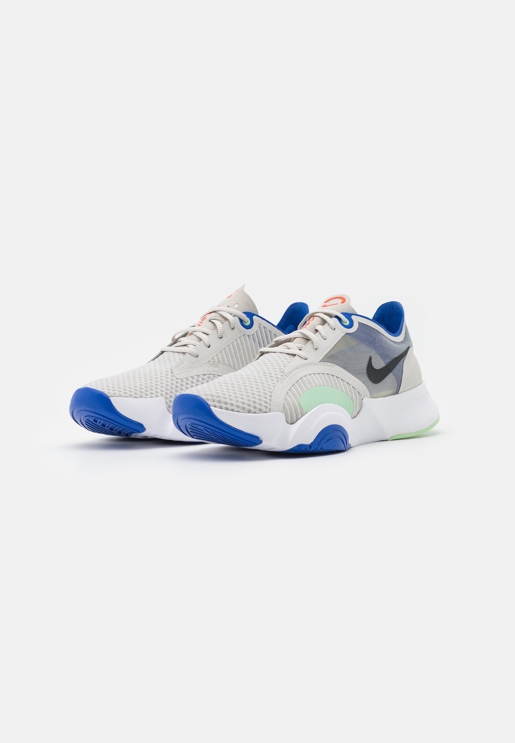 Nike Performance SUPERREP GO - Trainingsschoen - light  bone/offnoir/white/racer blue/cucumber calm/team orange/crème - Zalando.nl