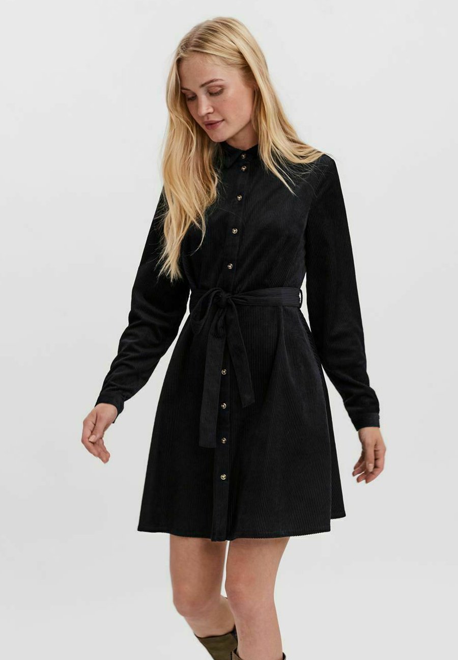Vero Moda Abito a camicia - black/nero - Zalando.it