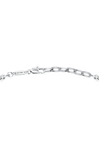 Bracciale in argento con anelli ovali interconnessi, una chiusura elegante e un'incisione "SECTOR" sulla chiusura.