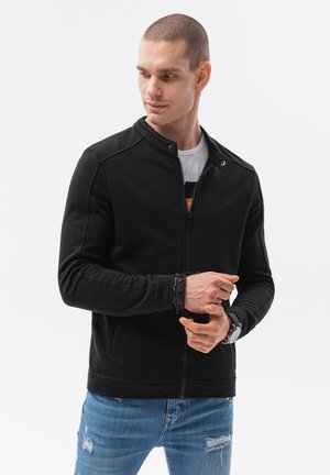 ZIPPERED WITHOUT A HOOD - Sweatjakke - black