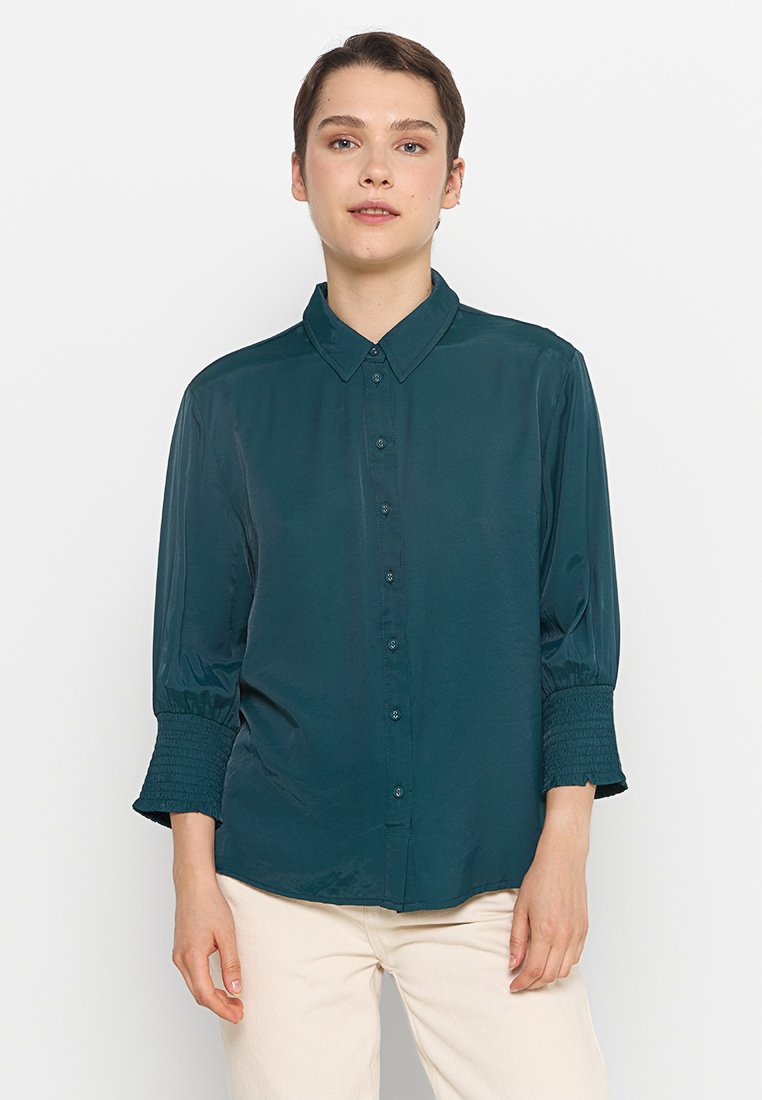 Cream Overhemdblouse donkergroen