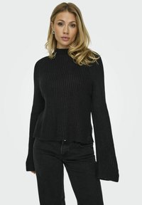 JDY JDYJUSTY TINE SLIT NOOS - Maglione - black