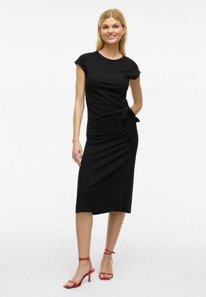 VILA, VIPOMPIA MIDI - Vestido ligero - black beauty