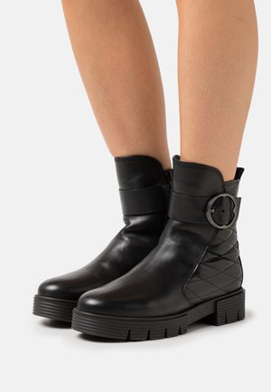 Platform ankle boots - schwarz