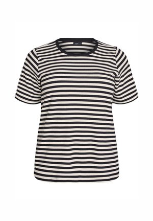 Zizzi, Tričko s potlačou - black snow w stripe