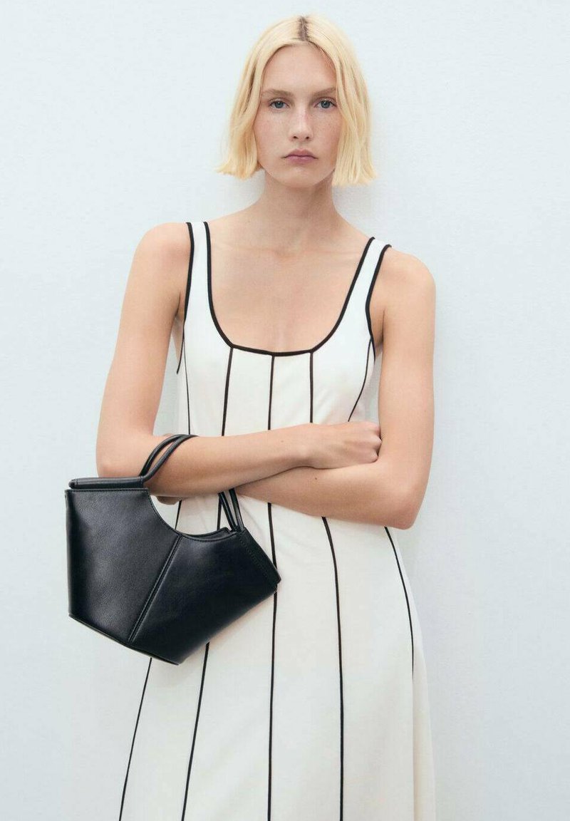 mango jersey shirt dress Mango Mango Huge Striped Jersey Dress, White/Blue