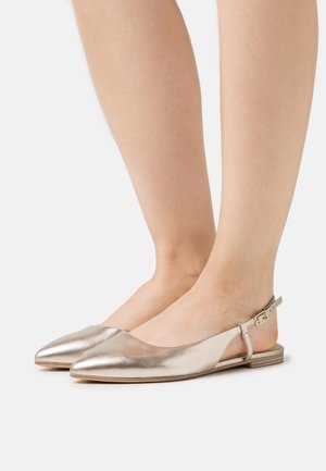 Tamaris, Ballerines à brides arrière - gold-coloured