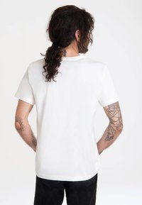 LOGOSHIRT SESAMSTRASSE - KRÜMELMONSTER MOTORRAD - Camiseta estampada - weiß