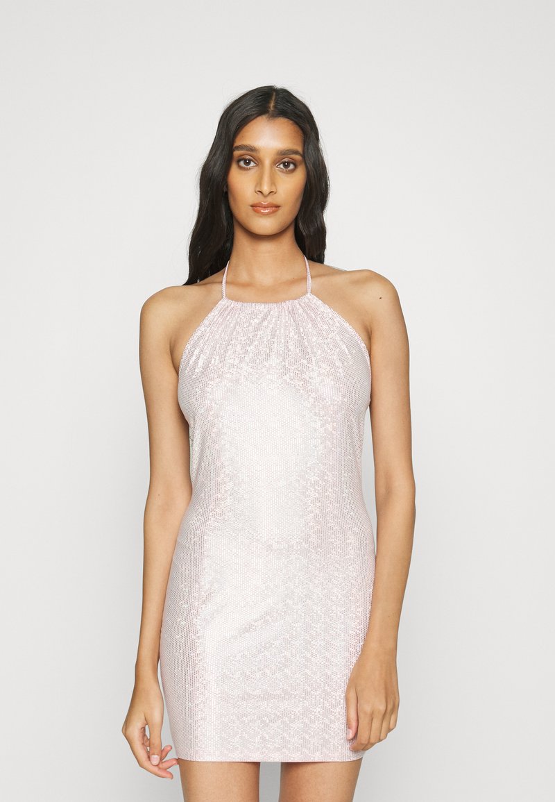 Damen Freizeitkleider | Monki Jerseykleid pink/silberfarben - QI03373 Damen Freizeitkleider | Monki Jerseykleid pink/silberfarben - QI03373