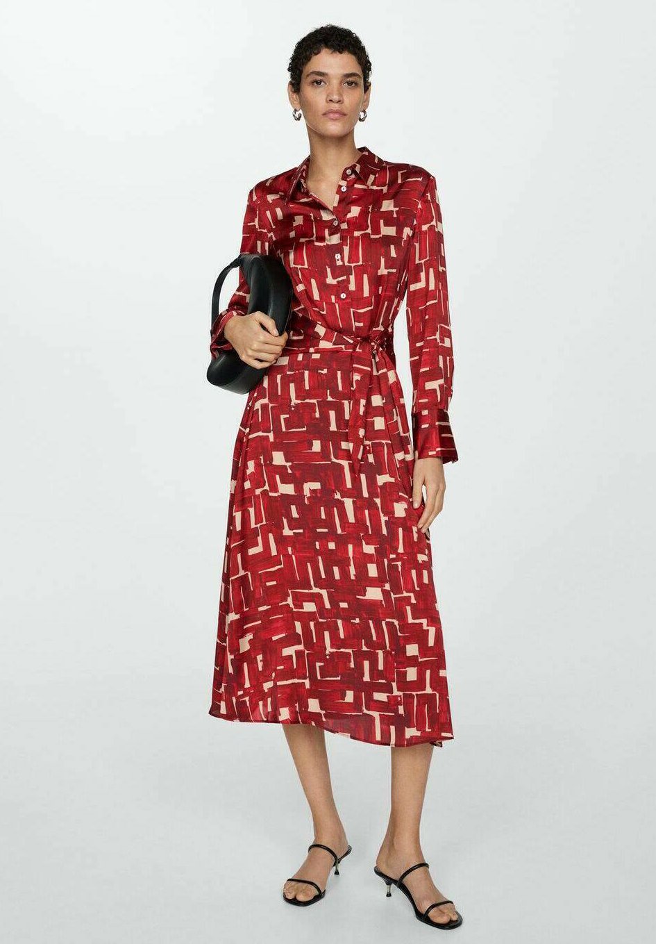 Clothing Mango Shirtdress Linen Shirt Dress With Bow Women MANGO OUTLET  Norway