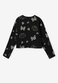 Desigual SEQUINED MINNIE MOUSE - Langarmshirt - black