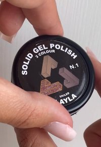Layla Cosmetics SOLID GEL TRIO - Nagellack - oh my nude