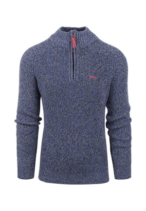 HALF ZIP NGAMUWAHINE - Strickpullover - donkerblauw