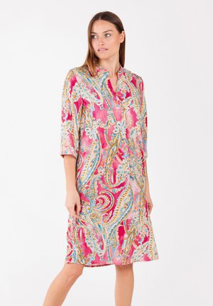 Key Largo WD INDIA V-NECK - Freizeitkleid - pink