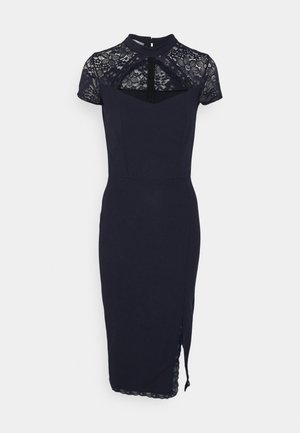 LATIFA LACE DETAIL MIDI DRESS - Vestito elegante - navy blue