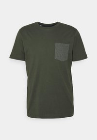 SLHNALE ONECK TEE - T-shirt estampada - rosin