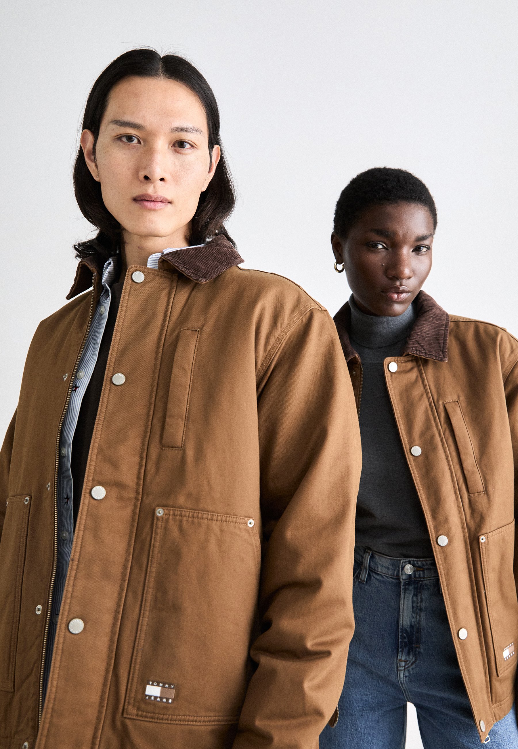 Tommy Jeans CHORE JACKET UNISEX - Winter jacket - pecan nut/brown